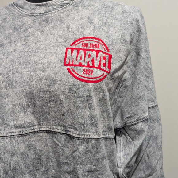 SDCC 2022 Marvel Spirit Jersey Small — Gray Mineral-Wash — Convention Exclusive - Picture 4 of 8